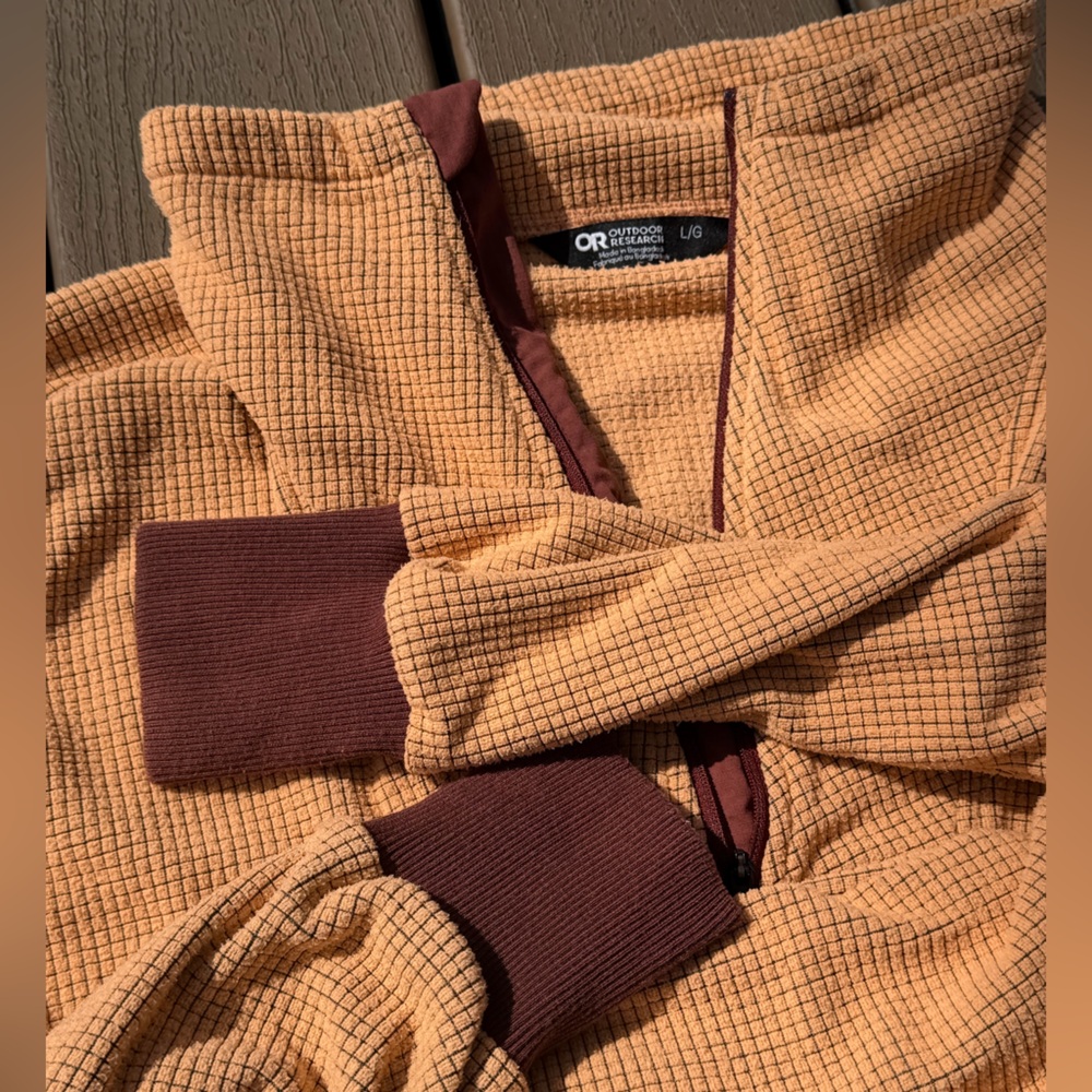Outdoor Research trail mix waffle-grid 1/4 zip fleece - Picture 3 of 6